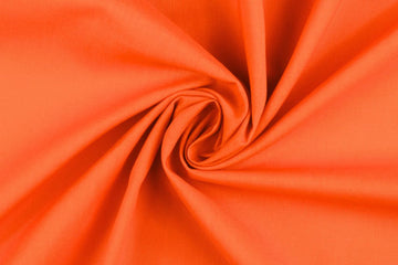 Baumwollwebware, Fahnentuch, uni, orange, 0,5 m